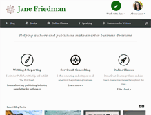 Tablet Screenshot of janefriedman.com